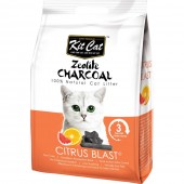 Kit Cat Zeolite Charcoal Cat Litter - Citrus Blast 4kg